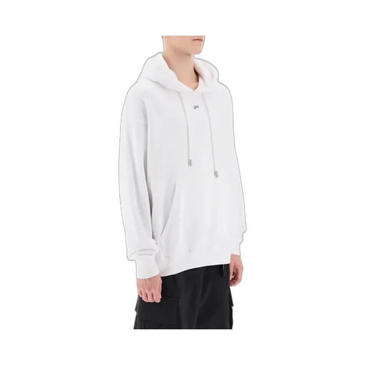 Off-White Logo Printed Drawstring Hoodie