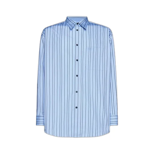 Off-White Striped Long-Sleeved Shirt