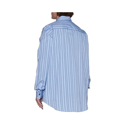 Off-White Striped Long-Sleeved Shirt