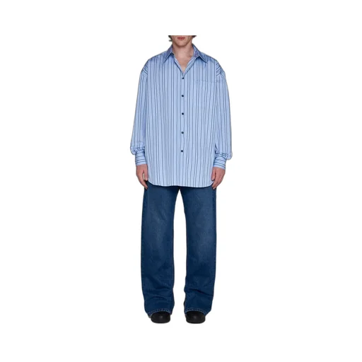 Off-White Striped Long-Sleeved Shirt