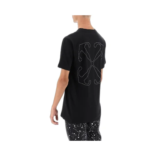 Off-White Logo Embroidered Crewneck T-Shirt