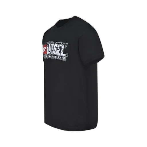 Diesel Logo Printed Distressed T-Shirt