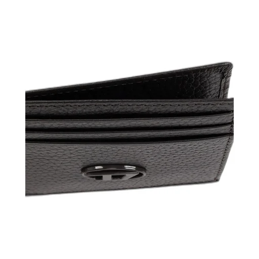 Diesel Logo Plaque Textured Card Case
