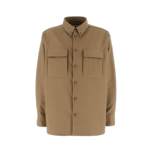 Off-White Buttoned Long-Sleeved Shirt