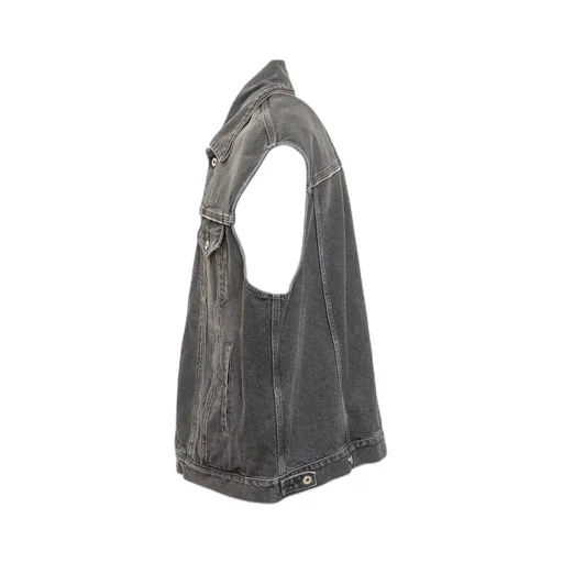 Off-White Buttoned Sleeveless Denim Gilet