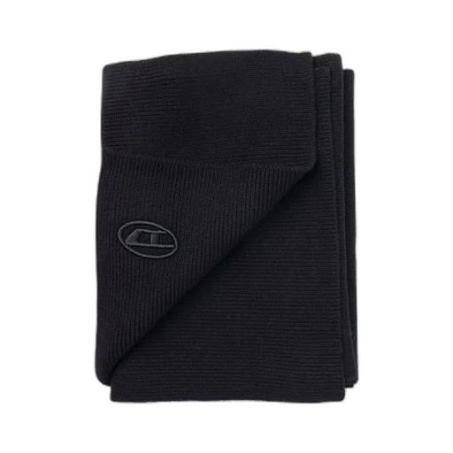 Diesel K-Coder Logo Embroidered Ribbed Scarf