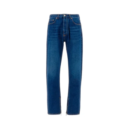 Off-White Logo Patch Straight-Leg Jeans
