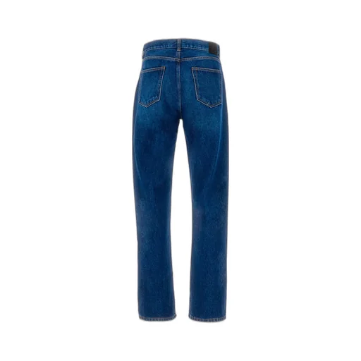 Off-White Logo Patch Straight-Leg Jeans