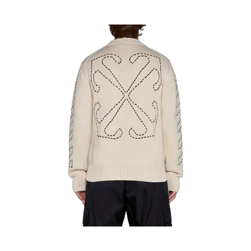 Off-White Arrows Motif Crewneck Knitted Jumper