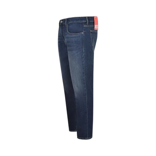 Diesel Logo Patch Straight Leg Jeans