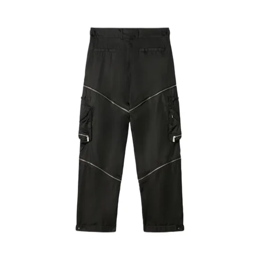 Off-White Zip Detailed Straight Leg Pants