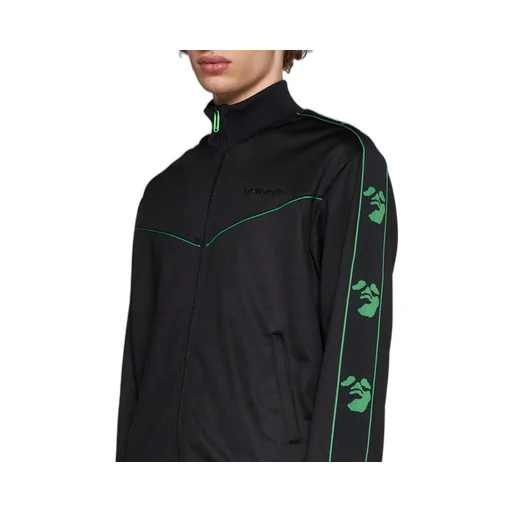 Off-White Logo Embroidered Track Jacket