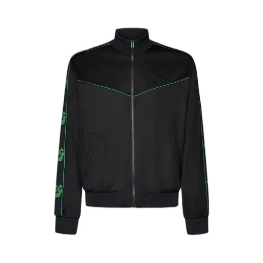 Off-White Logo Embroidered Track Jacket