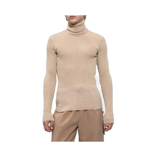 Off-White Helvet Ribbed Long-Sleeved Jumper