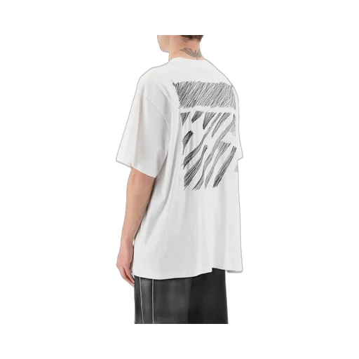 Off-White Scribble Diag Printed Crewneck T-Shirt