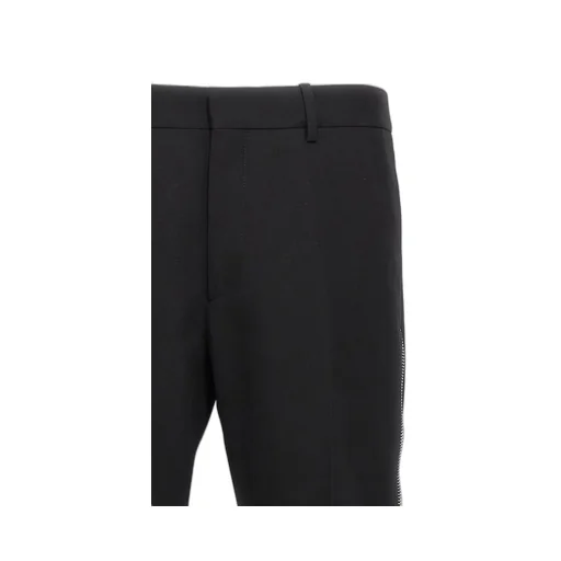 Off-White High Waist Straight Leg Pants