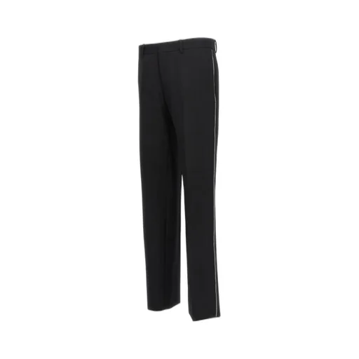 Off-White High Waist Straight Leg Pants