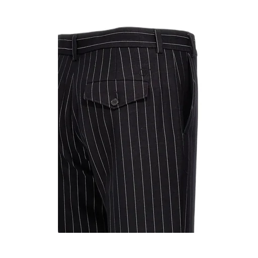 Off-White Pinstriped Straight Leg Pants