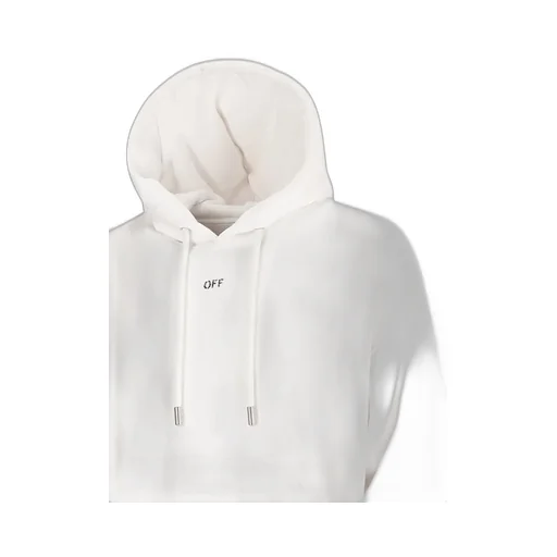 Off-White Graphic Printed Drawstring Hoodie