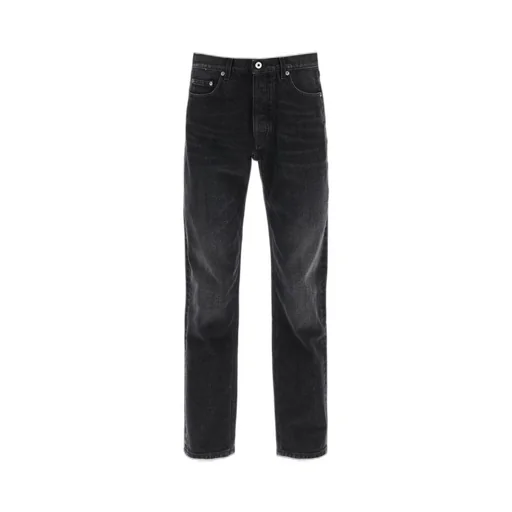 Off-White Arr Tab Mid-Rise Tapered Jeans