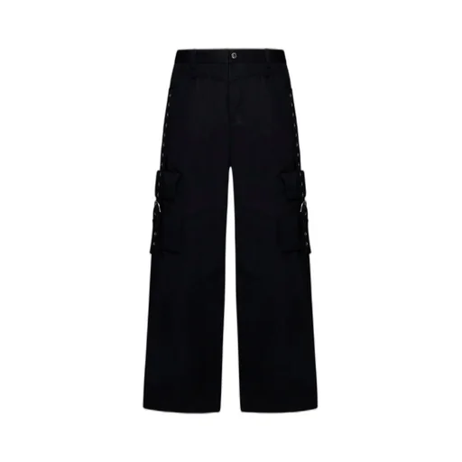 Off-White Buckled Wide Leg Cargo Trousers