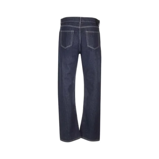 Off-White Mid-Rise Straight-Leg Jeans