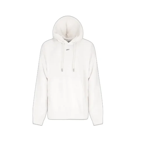 Off-White Graphic Printed Drawstring Hoodie