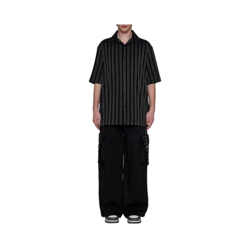 Off-White Buckled Wide Leg Cargo Trousers