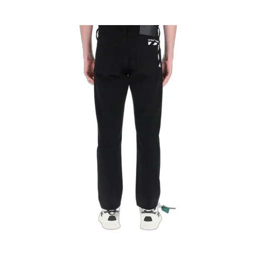 Off-White Diag Printed Straight Leg Jeans