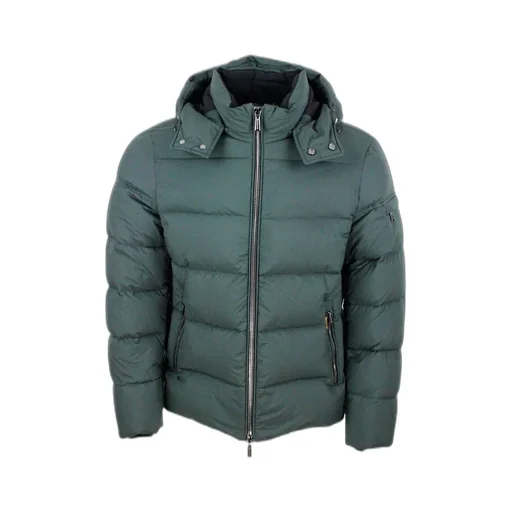 Moorer Long Sleeved Zipped Padded Jacket