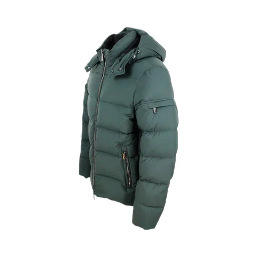 Moorer Long Sleeved Zipped Padded Jacket