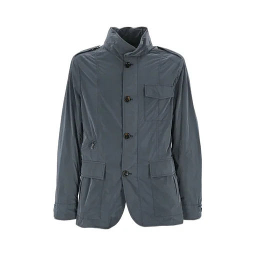 Moorer Porto-Os High-Neck Buttoned Jacket