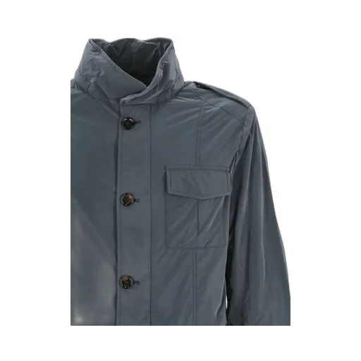 Moorer Porto-Os High-Neck Buttoned Jacket