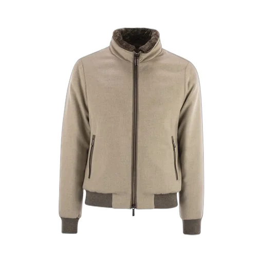 Moorer Hybrid Padded Bomber Jacket