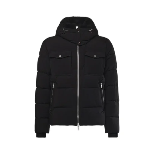 Moorer Hooded Zip-Front Jacket