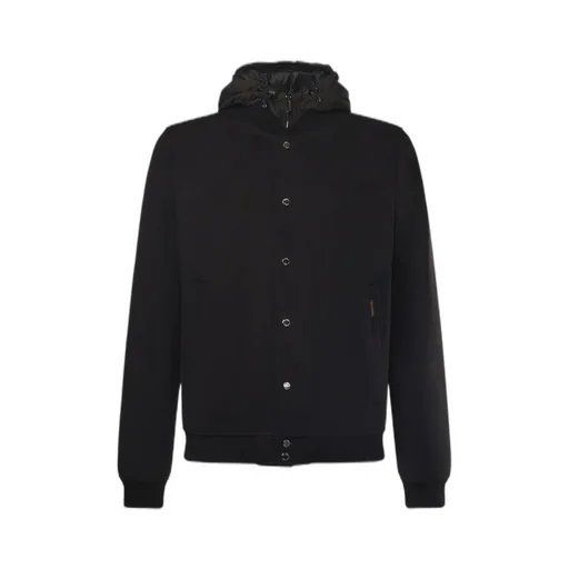Moorer Snap-Button Hooded Jacket