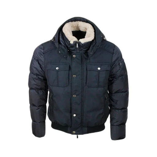 Moorer Zip-Up Drawstring Padded Down Jacket