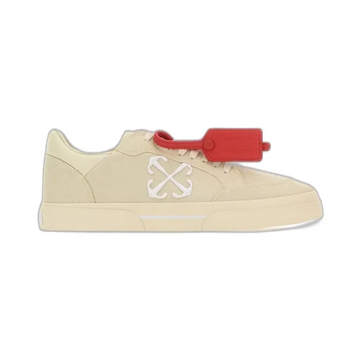 Off-White Vulcanized Lace-Up Sneakers