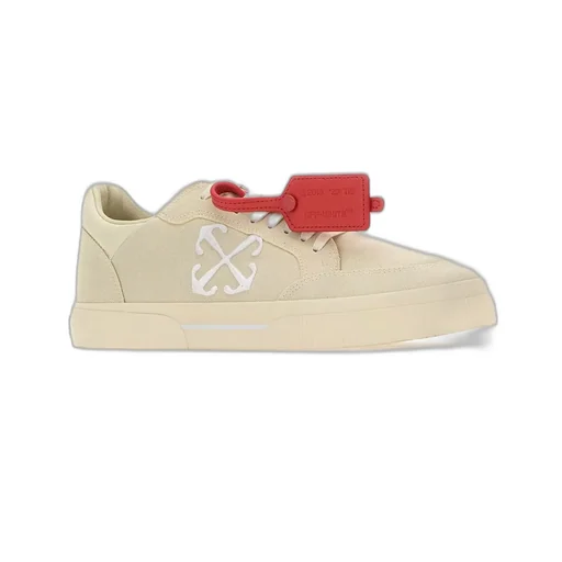Off-White Vulcanized Lace-Up Sneakers