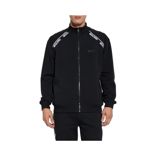 Moschino Logo Printed Zipped Sweatshirt