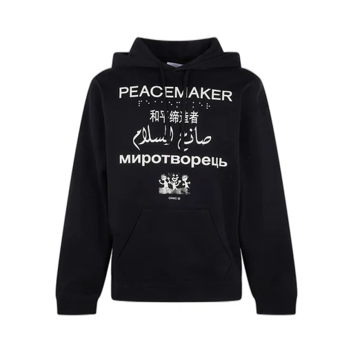 Oamc Graphic Printed Drawstring Hoodie