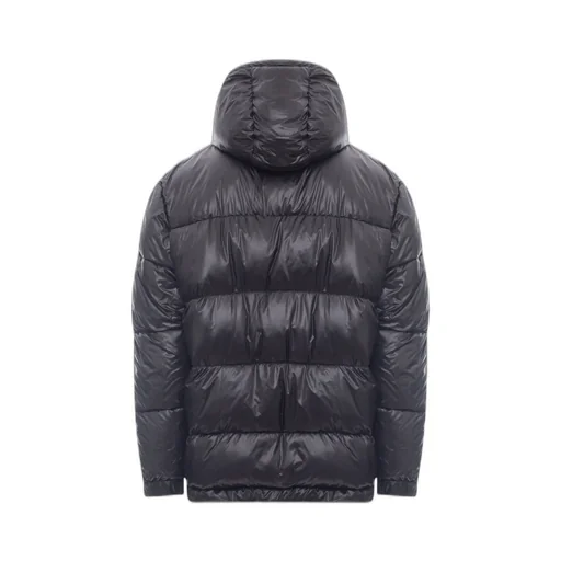Moschino Logo Printed Padded Hooded Jacket