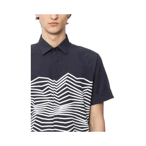 Neil Barrett Graphic Print Short Sleeved Shirt