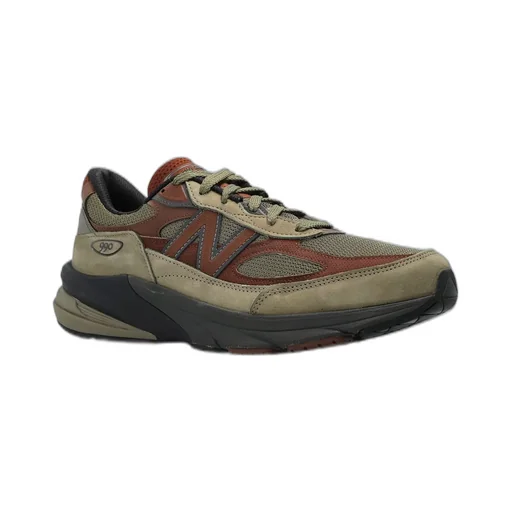New Balance 990V4 Logo Patch Sneakers