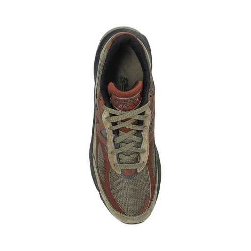 New Balance 990V4 Logo Patch Sneakers