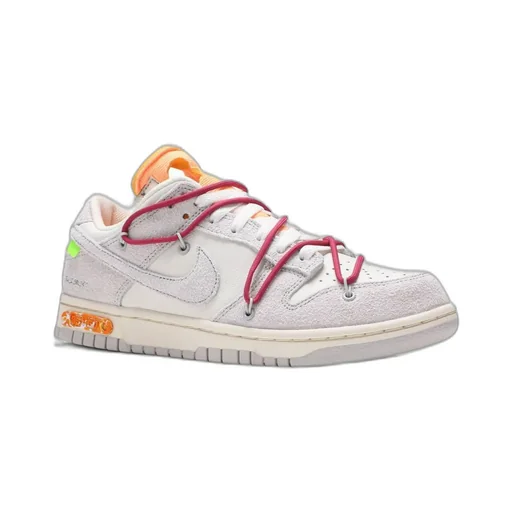 Nike X Off-White Dunk Low Lace-Up Sneakers