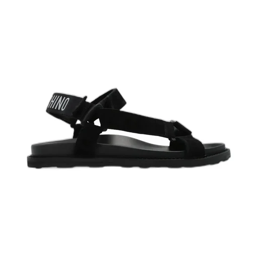 Moschino Logo-Jacquard Touch-Strap Fastened Sandals