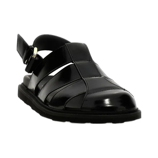 Moschino Round Toe Strap Detailed Sandals