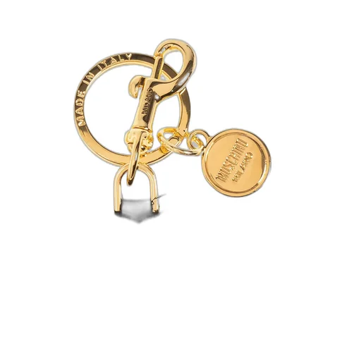 Moschino Logo Charm Keyring