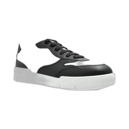 Moschino Logo Embossed Lace-Up Sneakers